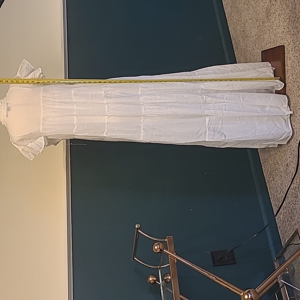 NWT BOSTON PROPER white tiered shift maxi dress - Picture 4 of 13